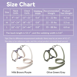 Valora Ultra-Lightweight H-Shaped Escape-Proof Dog Harness and Leash Set - PetPark