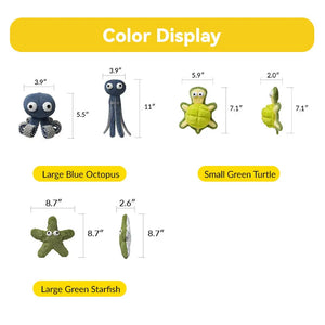 Ocean Snuffle & Squeaky Plush Enrichment Toy – Available as Single or Set - PetPark