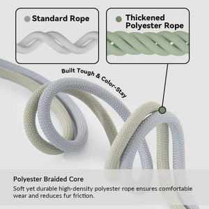 H-Style Leather & Round Rope Adjustable Dog Harness – Harness only or Harness & Leash Set Pet Park