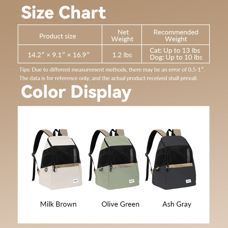 Breathable Lightweight Pet Carrier – Front & Back Wearable - PetPark