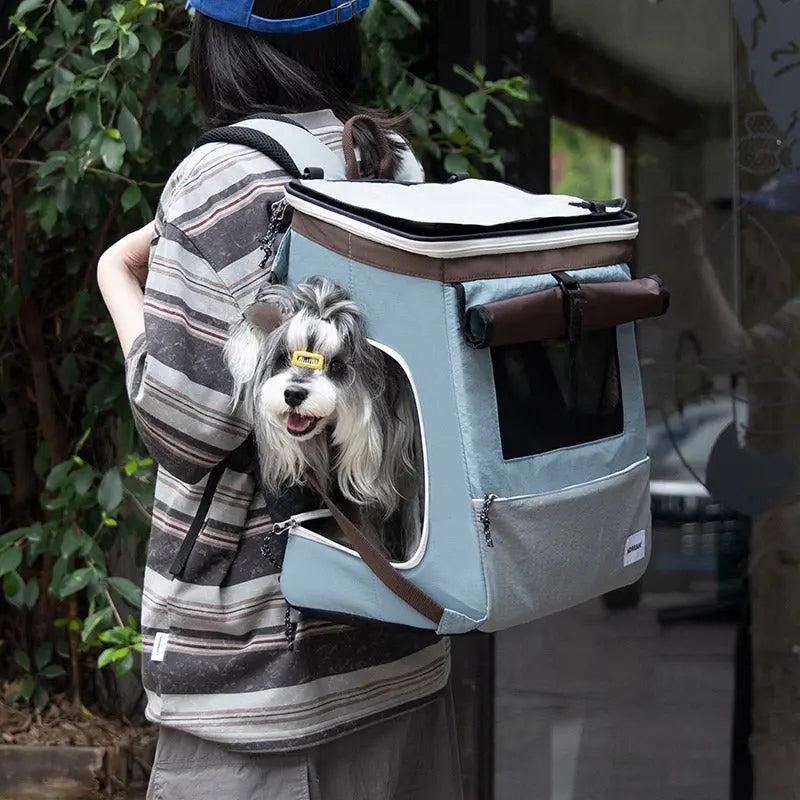 Single-Side Tent-Expandable Extra-Space Pet Travel Backpack – Perfect for Multiple Cats, Large Cats, or Small Dogs PetPark