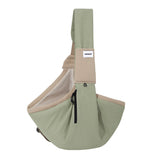 Wide-Strap Cradle-Style Structured Pet Sling Carrier Bag