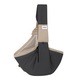 Wide-Strap Cradle-Style Structured Pet Sling Carrier Bag