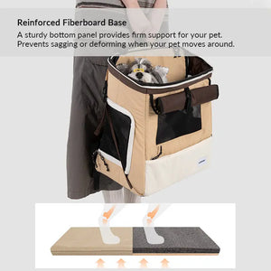 Single-Side Tent-Expandable Extra-Space Pet Travel Backpack – Perfect for Multiple Cats, Large Cats, or Small Dogs PetPark