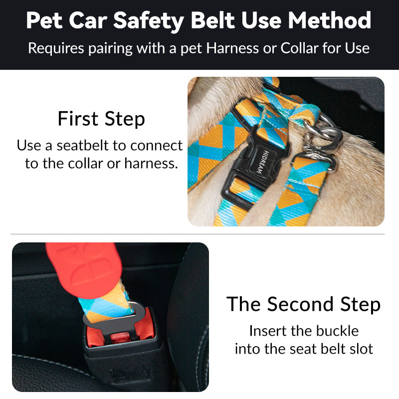 Colorful Car Seat Belt Pet Leash - PetPark